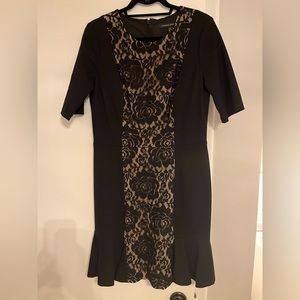 Cynthia Steffe Black lace dress, size 12